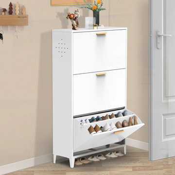 Modern Shoe Rack Organizer - Stylish, Durable & Eco-friendly Steel Cabinet