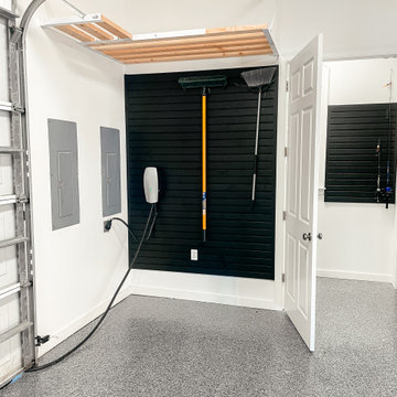 Garage with Black Slatwall