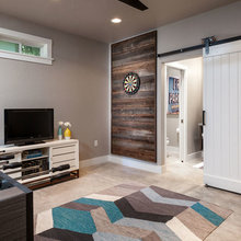 distressed dartboard wall.