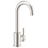 Parma Single Handle Bar Faucet, Stainless Steel
