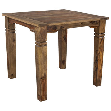 Porter Designs Taos Solid Sheesham Wood 40" Square Counter Table - Brown