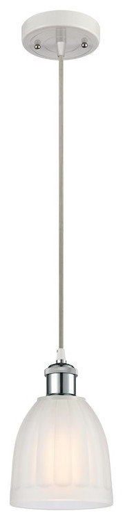 Innovations 441-LED Brookfield 1-Lt Mini Pendant, WHCH/WH, 516-1P-WPC ...