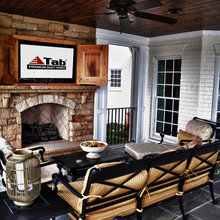 outdoor fireplace