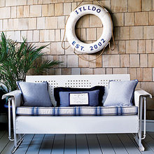 beach baby balcony and front entry door