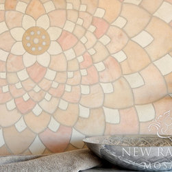 Ever Expanding Lotus Stone Mosaic - Tiles