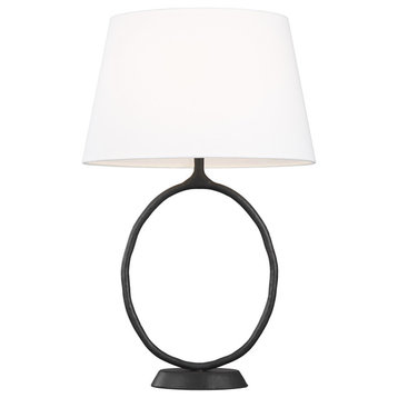 Indo 1-Light Table Lamp, Aged Iron