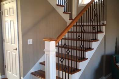 Inspiration for a timeless staircase remodel in Chicago