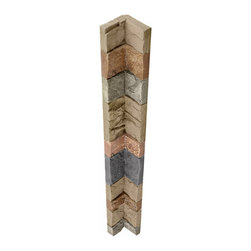 254-STACKED STONE INSIDE CORNER - 48"L X 4 3/4"W X 1 &frac12;"D - Wall Panels