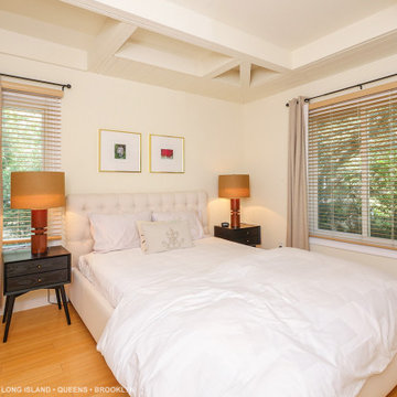 New Windows in Modern Bedroom - Renewal by Andersen NY LI