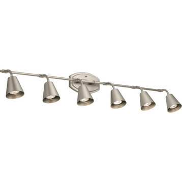 Track Light 120 V Light - 9.5 inches tall by 4.75 inches wide-Satin Nickel