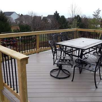 Multi Level Timber Tech Deck by Aurora, IL Deck Designer