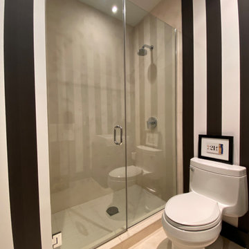 Frameless Swinging Shower Door - Polished Chrome Hardware
