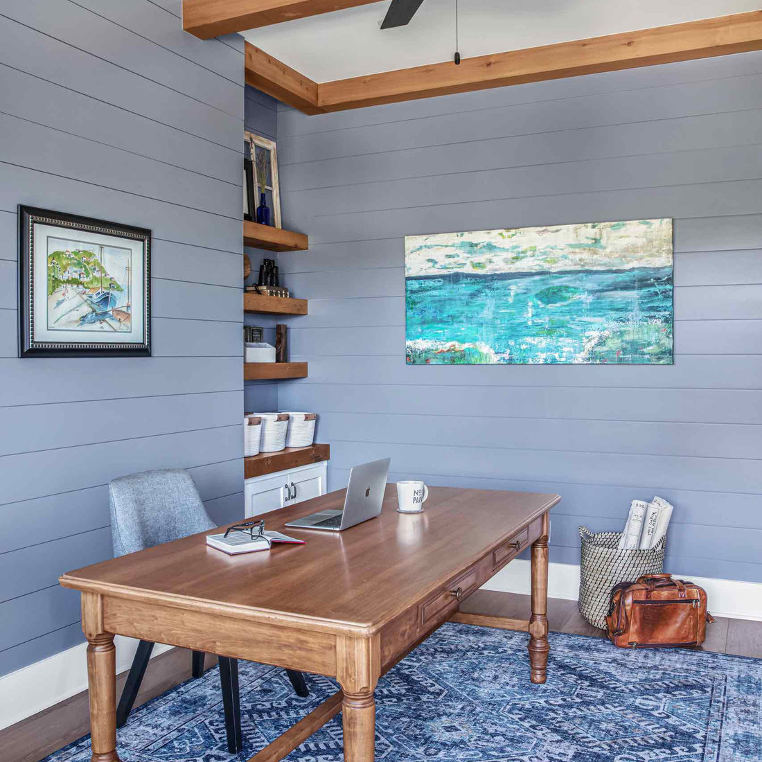 Beach Style Home Office