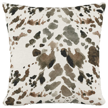 18" Decorative Pillow, Cow Natural