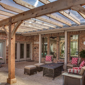 Poolside Pergola with Polygal Cover