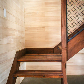 Barn wood stairs
