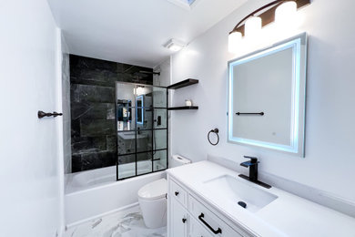 Black and white bathroom remodel