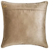 Beige Silk Lattice, Trellis, Embroidery 18"x18" Throw Pillow Cover - Coronal