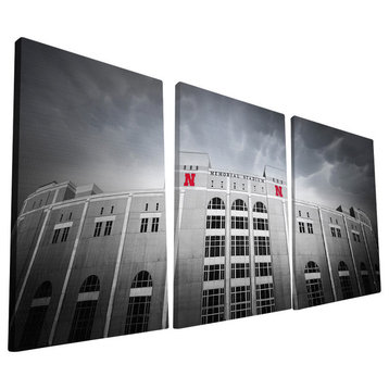 University of Nebraska Cornhuskers Memorial Stadium Canvas Print, 24"x48"