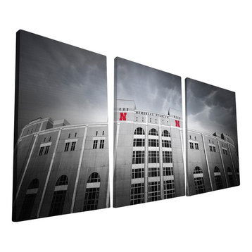 University of Nebraska Cornhuskers Memorial Stadium Canvas Print, 24"x48"