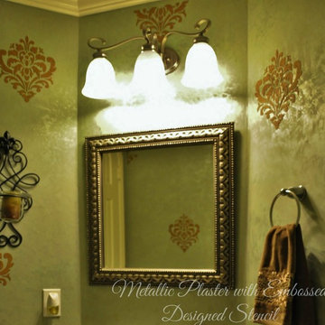 Powder Room-Metallic Plaster