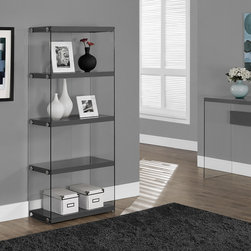 Vegas Open Concept Bookcases | Grey | modGSI - Bookcases