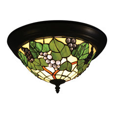 50 Most Por Flush Mount Ceiling Lights With A Stained Gl Dale Tiffany Grape Flush Mount Ceiling Lighting