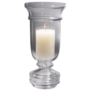 17.5" Glass Hurricane Pillar Candle Holder