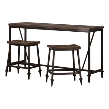 Trevino 3-Piece Counter Height Table Bar Set