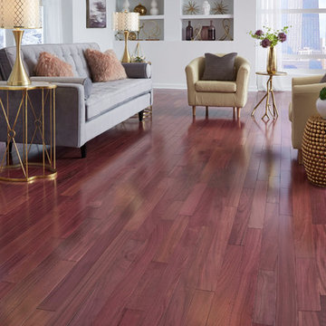 3/4" x 3-1/4" Purple Heart Prefinished Solid Hardwood Flooring