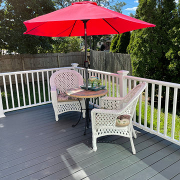 Scituate - welcoming back deck, staged