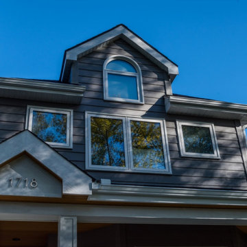 Siding Installation - James Hardie Lap Siding in Evening Blue
