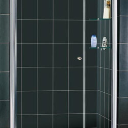DreamLine Elegance 42" - 44" Pivot Shower Door With 12" Stationary Panel SHDR-41 - Shower Doors