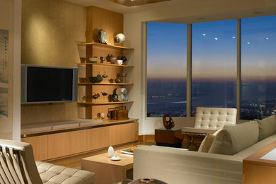 Living room - contemporary living room idea in San Diego