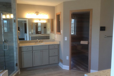 Upper St. Clair Master Bathroom Suite Sauna for Two