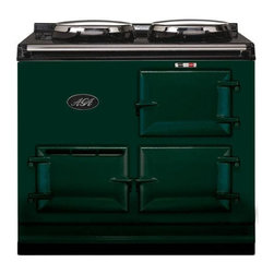 AGA 2 Oven Propane Cooker With Direct Vent, British Racing Green | A2O-DV-LP-BRG - Gas Ranges And Electric Ranges