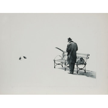 Harry McCormick "The Traveler" Etching