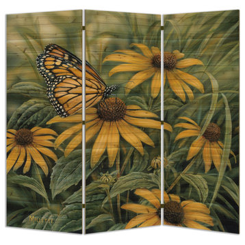 Room Screen, Monarch Butterfly, 68"x68"