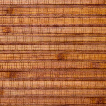 Bamboo Ochre Grass Cloth Wallpaper, Double Roll