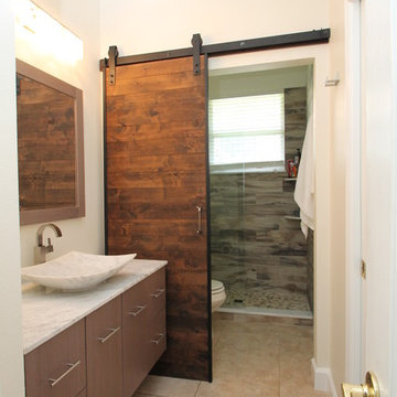 Barn Doors in Bathroom