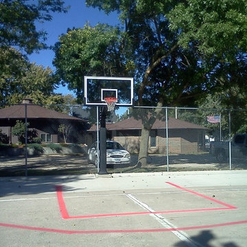 Jordan O's Hercules Diamond Basketball System on a 50x100 in Riceville, IA