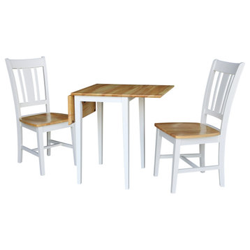 Small Dual Drop Leaf Table with 2 San Remo Chairs
