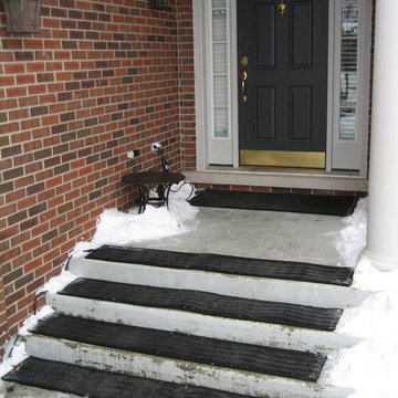 Jim prevents a slippery and icy entryway