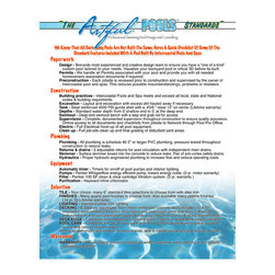 Pool Builders Sales and Marketing - Products