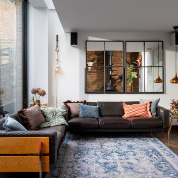 A Collected Indigo Home: Layered Textures, Mid-Century & Considered Living