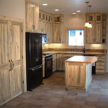 Beetle Kill pine kitchen