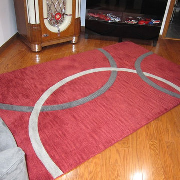 Geometric Circle Custom Rug