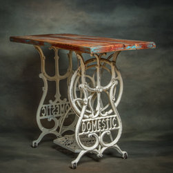 Vintage Console Table with White Base - Console Tables