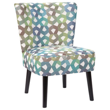 Penelope Side Accent Chair, Lala Greenery