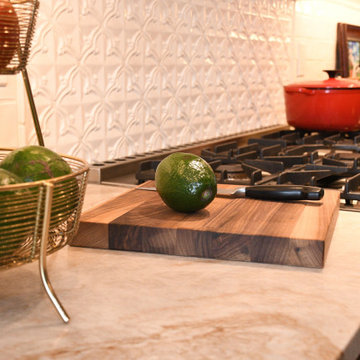 Handcrafter Plato Cabinetry Complements LaCornue Range